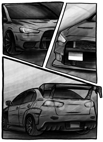 *NEW* Custom Manga Car/Truck Panel