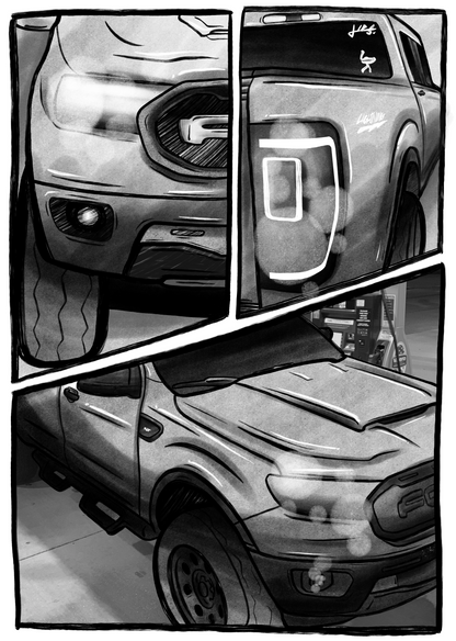 *NEW* Custom Manga Car/Truck Panel