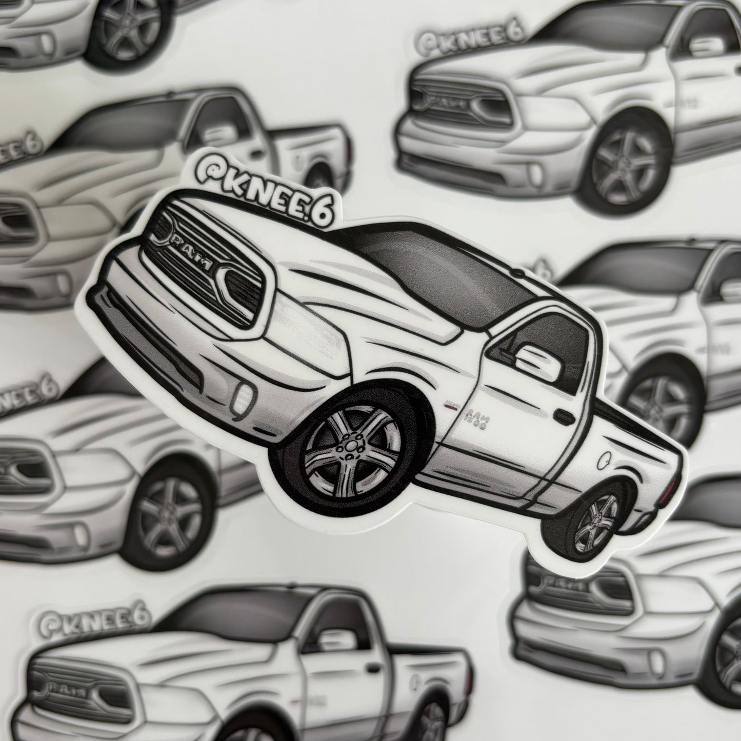 CUSTOM HAND DRAWN CAR/TRUCK STICKERS