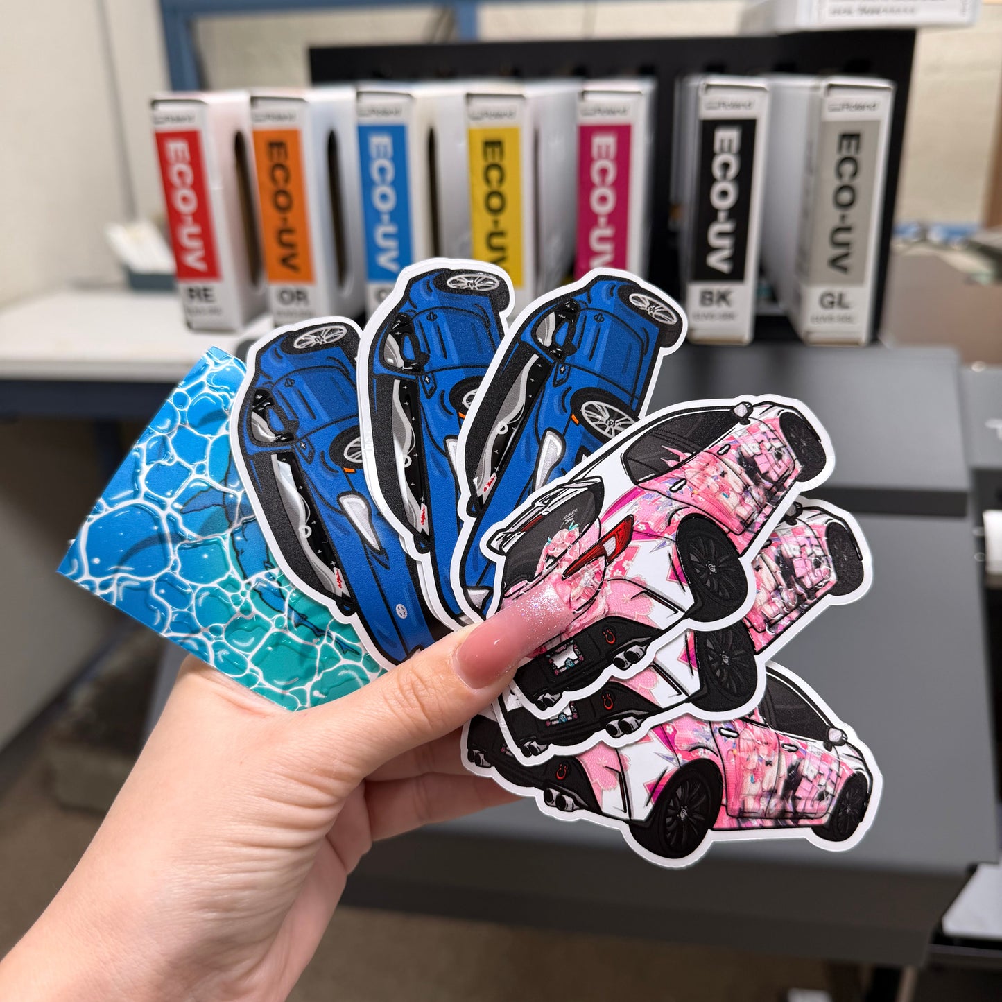 CAR/TRUCK EMBOSSED STICKERS