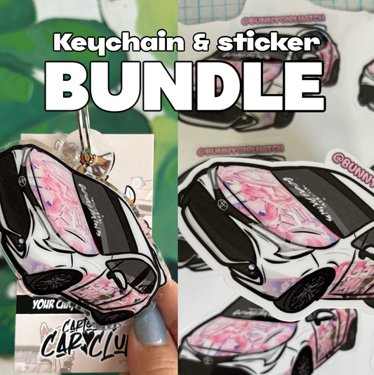 KEYCHAIN & STICKERS BUNDLE