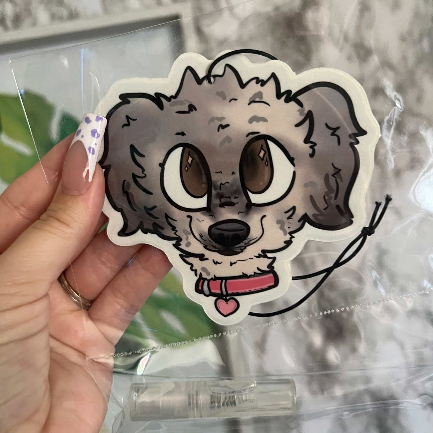 Custom Hand Drawn Pet Air Freshener