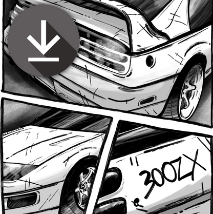 *NEW* Custom Manga Car/Truck Panel