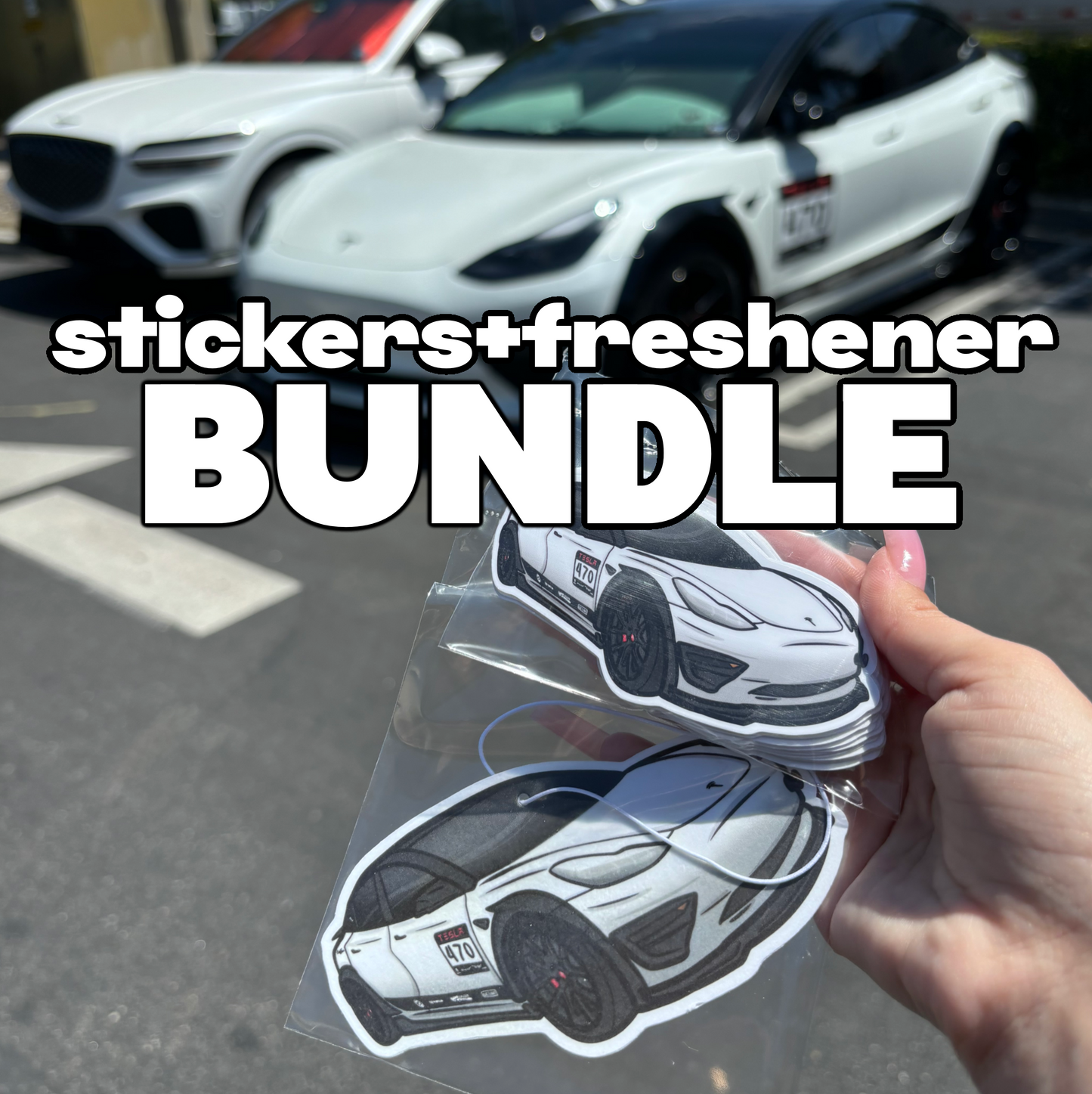 STICKERS & FRESHENER BUNDLE