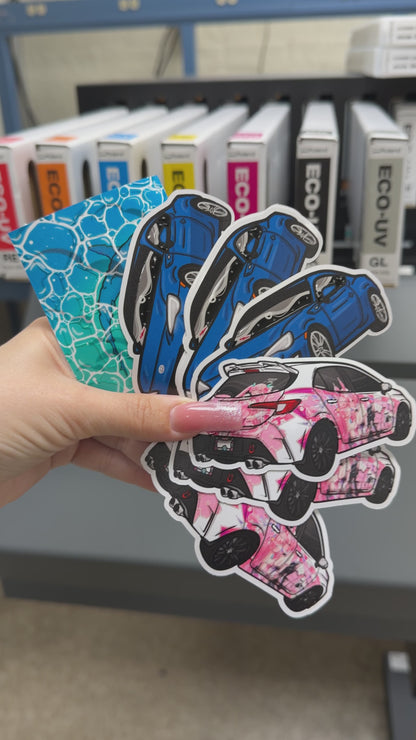 CAR/TRUCK EMBOSSED STICKERS