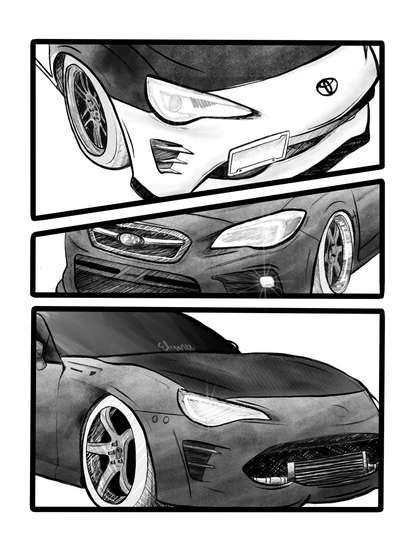 *NEW* Custom Manga Car/Truck Panel