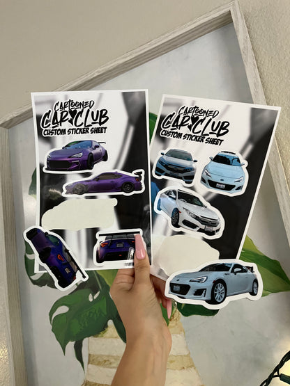 *NEW* CAR/TRUCK STICKER SHEET (pictures only)